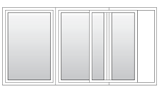 This is Keystone's 3 panel equal slider vinyl window.